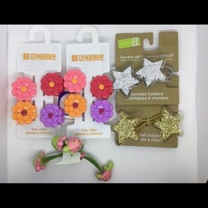 NWT Gymboree & Crazy 8 hair accessories 5 pcs